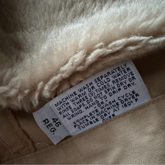 Men London Fog Beige Jacket With Removable Lining Size 46 Regular EUC - Picture 7 of 7